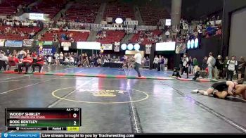 AA - 170 lbs Cons. Round 2 - Bode Bentley, Billings West vs Woody Shirley, Billings Senior High School