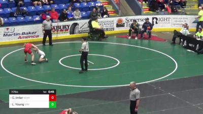 117 lbs Consi Of 16 #2 - Christopher Imler, Newport vs Luke Young, State College