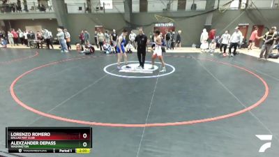 126 lbs Cons. Round 1 - Lorenzo Romero, Dallas Mat Club vs Alexzander DePass, Washington