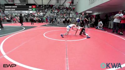 76 lbs Consolation - Hunter Crow, Berryhill Wrestling Club vs Drake Lear, Fort Gibson Youth Wrestling