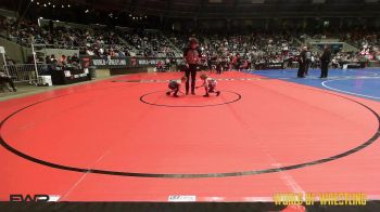 43 lbs Round Of 16 - Henry Howell, Henryetta Knights Wrestling Club vs Attikus Tucker, Hobbs Elite