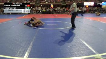 186 lbs Champ. Round 1 - Logan Lachenmeier, Project Wrestling vs Fred Webster, Ronan Wrestling