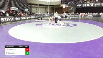 1A 160 lbs Cons. Round 3 - Kaleb Ames, Montesano vs Chase Bradrick, Vashon Island