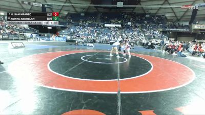 Girls 4A 155 lbs 1st Place Match - Jillian Hradec, Lake Stevens (Girls) vs Amaya Abdullah, Rogers (Puyallup) (Girls)