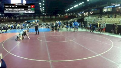 190 lbs Champ. Round 2 - Jacob Bacon, Aubrey Rogers vs Kieran Canavan-Lima, North Hall