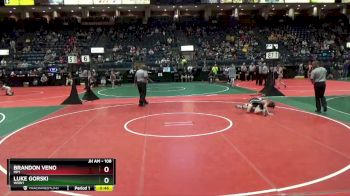 108 lbs 5th Place Match - Luke Gorski, WSW1 vs Brandon Veno, MP1