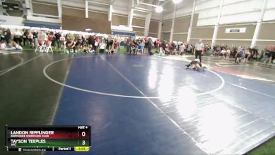 75 lbs Cons. Round 2 - Tayson Teeples, JWC vs Landon Ripplinger, Northside Wrestling Club