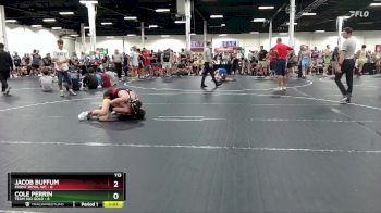 113 lbs Finals (2 Team) - Cole Perrin, Team 302 Gold vs Jacob Buffum, Front Royal WC