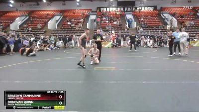 105 lbs Quarterfinal - Braedyn Tammarine, Liberty Center vs Donovan Quinn, Massa Wrestling Club