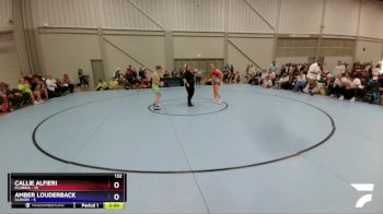 132 lbs Round 3 (8 Team) - Callie Alfieri, Florida vs Amber Louderback, Illinois