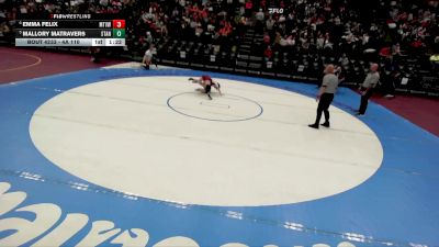 4A 110 lbs Cons. Round 2 - Emma Felix, Mountain View vs Mallory Matravers, Stansbury