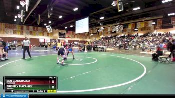 145 lbs Cons. Round 3 - Ben Giangrasso, Vacaville vs Brently Macamay, Walnut
