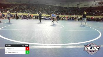 108 lbs Round Of 32 - Juel Ross, Harrah Little League Wrestling vs Myla Woolridge, Greater Heights Wrestling