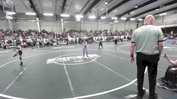 58 lbs Rr Rnd 4 - Kalynda Smallwood, South Central Punishers vs Bella Zoerb, Warrior Wrestling Academy