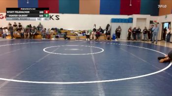 120 lbs Cons. Round 3 - Wyatt Feldhacker, Sandy vs Hunter Gilbert, Banks