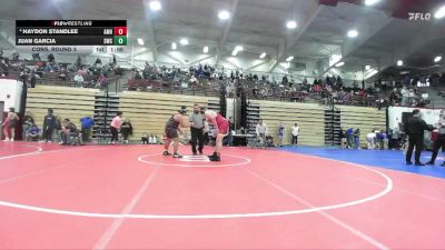 285 lbs Cons. Round 3 - Haydon Standlee, Alexandria Monroe H.S vs Juan Garcia, Southport Wrestling Club