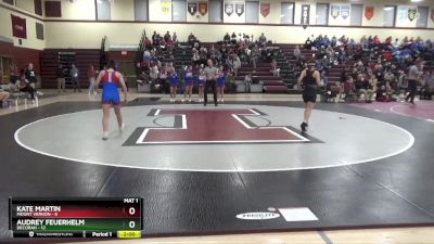 110 lbs Round 2 (3 Team) - Kate Martin, Mount Vernon vs Audrey Feuerhelm, Decorah