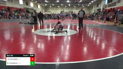 85 lbs Cons. Semi - Grahm McKibbin, Alexandria vs Robbie Crawford, No Nonsense Wrestling