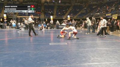110 lbs Quarterfinal - Brady Watson, Avon Grove vs Gavin Morris, Albert Gallatin