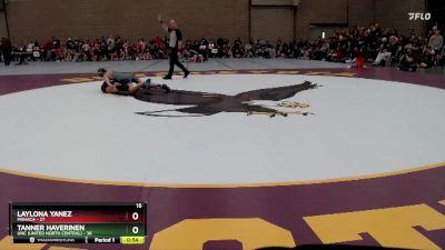 130 lbs Round 2 (4 Team) - Laylona Yanez, MAHACA vs Tanner Haverinen, UNC (United North Central)