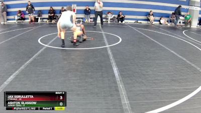 110 lbs Round 1 (8 Team) - Jax Sgrulletta, CTWHALE vs Ashton Glasgow, Junior Terps