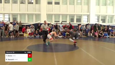 133 lbs Round Of 32 - Takeo Davis, Gardner-Webb vs Bo Bassett, Unrostered