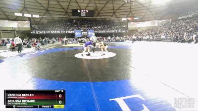 Girls 3A/4A 130 5th Place Match - Vanessa Robles, Kennewick (Girls) vs Brianna Richard, Oak Harbor (Girls)