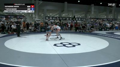 55 kg Cons. Sub-quarters - Katherine Heath, Wildcat Elite Wrestling Club vs Vayle Baker, Army (WCAP)