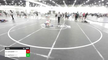 80 lbs 3rd Place - Aryanna Campbell, Pursuit vs Hazel Lechiara, Mantanona TC