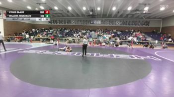 155 lbs Champ. Round 2 - Kylee Blake, Thunder Basin vs Willow Anderson, Tongue River