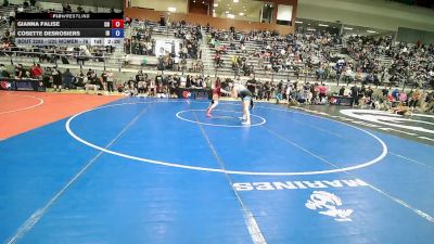 U20 Women - 76 lbs Champ. Round 2 - Gianna Falise, CO vs Cosette Desrosiers, ID