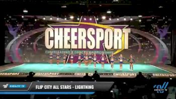 Flip City All Stars - Lightning [2021 L3 Senior - Small Day 1] 2021 CHEERSPORT National Cheerleading Championship