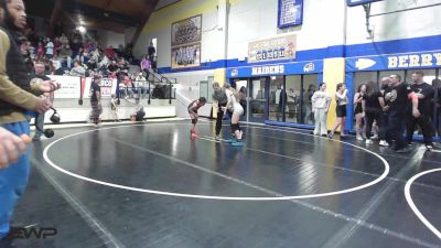 89-97 lbs Rr Rnd 3 - Raylin Reyes, Sperry Wrestling Club vs Emerson Rollings, Tulsa Blue T Panthers