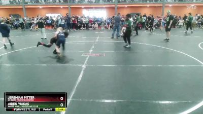 80 lbs Cons. Semi - Jeremiah Pitter, KC Elite Training Center vs Aiden Yiakas, White Knoll Wrestling Club