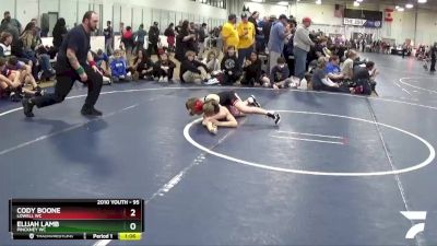 95 lbs Cons. Round 3 - Cody Boone, Lowell WC vs Elijah Lamb, Pinckney WC