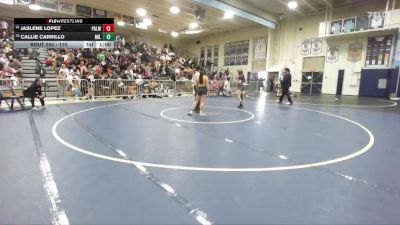 110 lbs Cons. Round 2 - Callie Carrillo, Millikan vs Jaslene Lopez, Palmdale