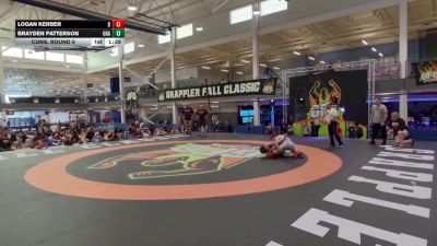 157 lbs Cons. Round 6 - Logan Kerber, Brecksville vs Brayden Patterson, Unattached