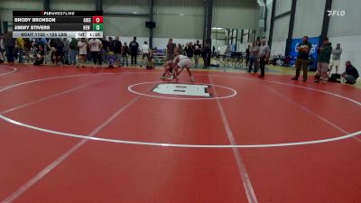 125 lbs Semifinal - Brody Bronson, Greensburg vs Jimmy Stivers, New Castle