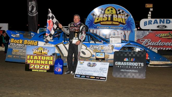 Weaver Finds Victory in Crate Racin' USA Late Model Opener