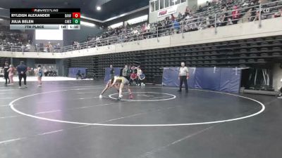 86 lbs 7th Place - Ryleigh Alexander, Danville vs Julia Belen, Cheshire