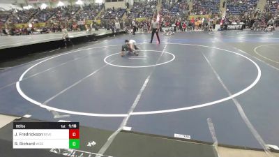 80 lbs Round Of 32 - Jasper Fredrickson, Severance Middle School vs Reid Richard, Widefield WC