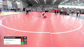 138 lbs Rr Rnd 2 - Seth McClintock, Buffalo Valley Wrestling Club Blue vs Logan Willis, Evil Empire Red