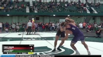 174 lbs Quarterfinal - Lucas Daly, Michigan State vs Troy Fisher, Northwestern