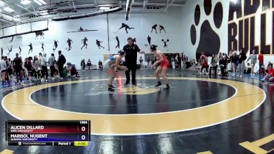 138A Quarterfinal - Alicen Dillard, King University vs Marisol Nugent, Aurora University