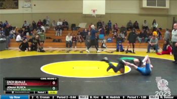 103 lbs Cons. Round 3 - Zach Qualls, Wilson Middle School vs Jonah Rusca, KCUSD Reedley Wrestling