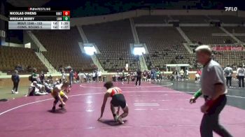 133 lbs Cons. Round 5 - Bregan Berry, Reinhardt University (GA) vs Nicolas Owens, Teknique
