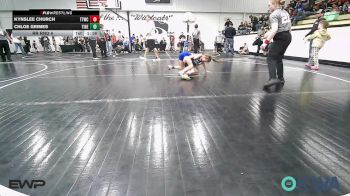 57-62 lbs Rr Rnd 4 - Kynslee Church, Team Tulsa Wrestling Club vs Chloe Grimes, Tiger Trained Wrestling