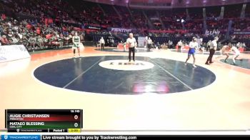 1A 145 lbs Cons. Round 3 - Mataeo Blessing, Coal City vs Augie Christiansen, Princeton