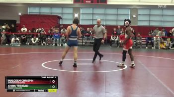 133 lbs Cons. Round 2 - Malcolm Chrispin, Bridgewater State vs Chris Tringali, Roger Williams