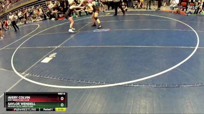 130 lbs 1st Place Match - Avery Colvin, Roy Wrestling Club vs Saylor Wendell, Nevada Elite Wrestling